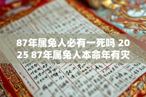 87年属兔人必有一死吗 2026 87年属兔人本命年有灾注意事项