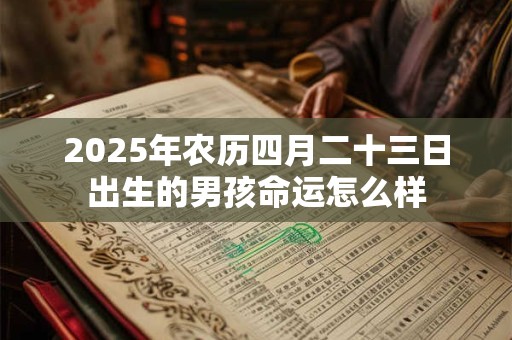 2026年农历四月二十三日出生的男孩命运怎么样