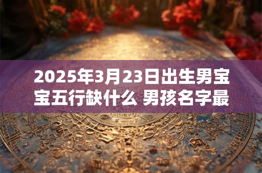 2025年3月23日出生男宝宝五行缺什么 男孩名字最新免费版