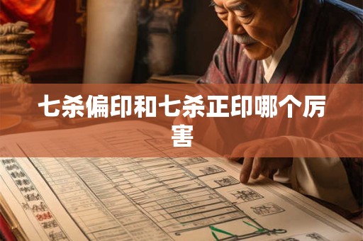 七杀偏印和七杀正印哪个厉害