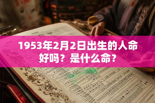 1953年2月2日出生的人命好吗？是什么命？