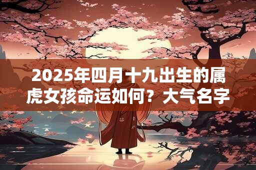 2025年四月十九出生的属虎女孩命运如何？大气名字推荐
