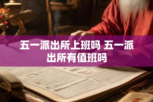 五一派出所上班吗 五一派出所有值班吗