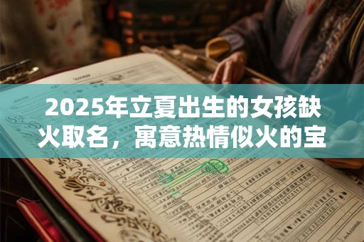 2025年立夏出生的女孩缺火取名，寓意热情似火的宝宝名字