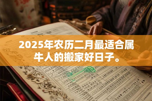 2025年农历二月最适合属牛人的搬家好日子。