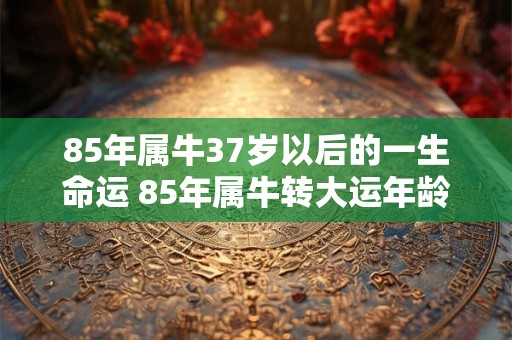 85年属牛37岁以后的一生命运 85年属牛转大运年龄