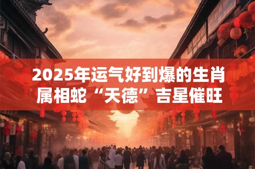2025年运气好到爆的生肖 属相蛇“天德”吉星催旺财运
