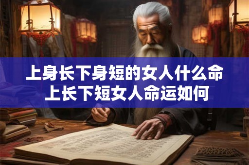 上身长下身短的女人什么命 上长下短女人命运如何