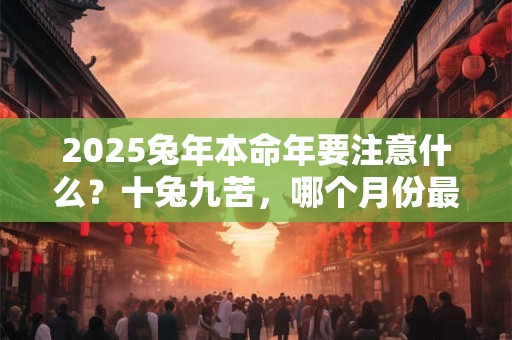 2025兔年本命年要注意什么？十兔九苦，哪个月份最苦？