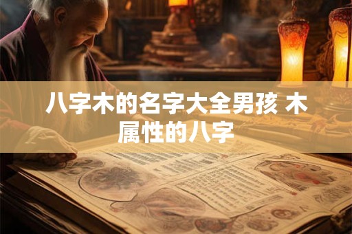 八字木的名字大全男孩 木属性的八字