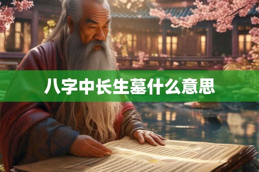 八字中长生墓什么意思