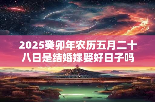 2025癸卯年农历五月二十八日是结婚嫁娶好日子吗
