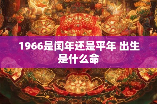 1966是闰年还是平年 出生是什么命