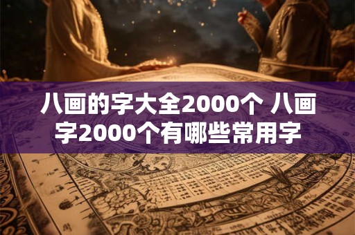 八画的字大全2000个 八画字2000个有哪些常用字 八画的字大全2000个 八画字2000个有哪些常用字