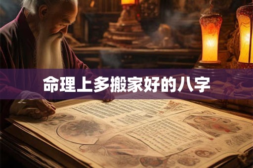 命理上多搬家好的八字