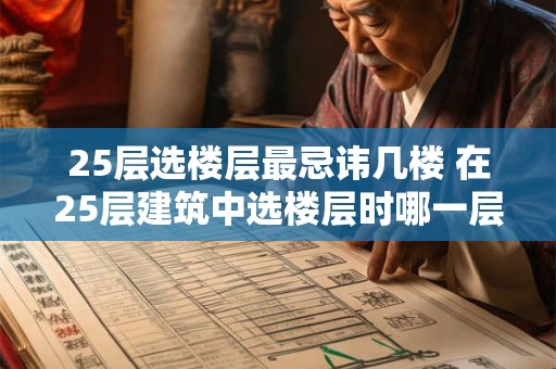 25层选楼层最忌讳几楼 在25层建筑中选楼层时哪一层最好避免