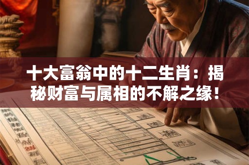 十大富翁中的十二生肖：揭秘财富与属相的不解之缘！