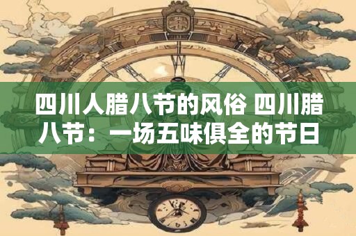 四川人腊八节的风俗 四川腊八节：一场五味俱全的节日盛宴