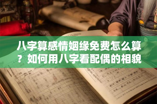 八字算感情姻缘免费怎么算？如何用八字看配偶的相貌性格？