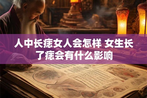 人中长痣女人会怎样 女生长了痣会有什么影响
