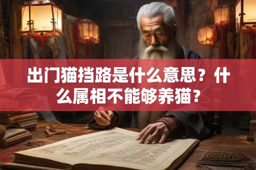 出门猫挡路是什么意思？什么属相不能够养猫？