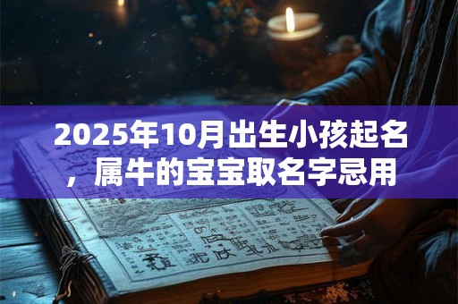 2025年10月出生小孩起名，属牛的宝宝取名字忌用
