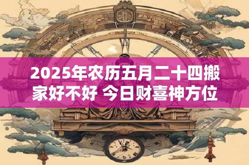 2025年农历五月二十四搬家好不好 今日财喜神方位