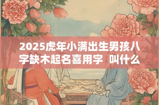 2025虎年小满出生男孩八字缺木起名喜用字  叫什么好