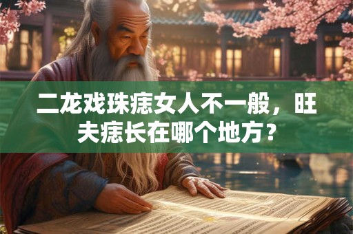 二龙戏珠痣女人不一般,旺夫痣长在哪个地方? 二龙戏珠痣女人不一般,旺夫痣长在哪个地方?