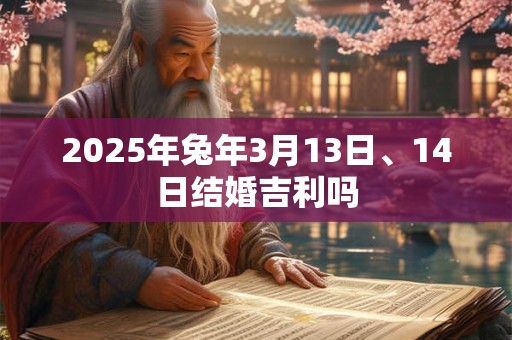 2025年兔年3月13日、14日结婚吉利吗