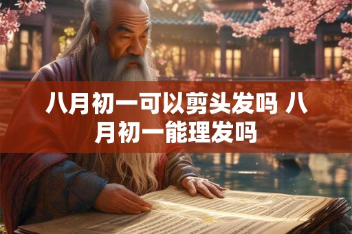 八月初一可以剪头发吗 八月初一能理发吗