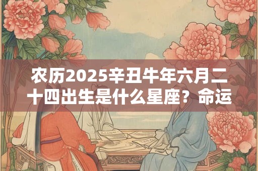 农历2025辛丑牛年六月二十四出生是什么星座？命运运势如何？