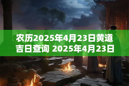 农历2025年4月23日黄道吉日查询 2025年4月23日黄道吉日是哪天 农历2025年4月23日黄道吉日查询 2025年4月23日黄道吉日是哪天