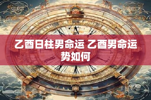 乙酉日柱男命运 乙酉男命运势如何