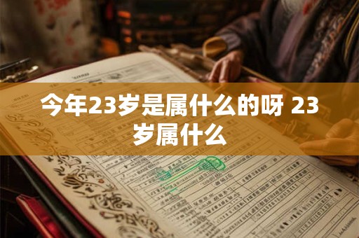 今年23岁是属什么的呀 23岁属什么
