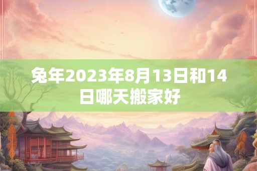 兔年2023年8月13日和14日哪天搬家好