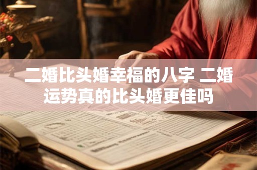 二婚比头婚幸福的八字 二婚运势真的比头婚更佳吗
