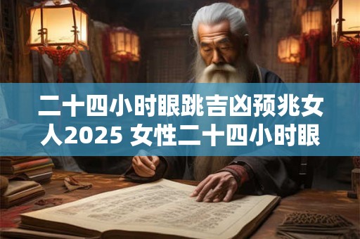 二十四小时眼跳吉凶预兆女人2025 女性二十四小时眼跳预兆2025 二十四小时眼跳吉凶预兆女人2025 女性二十四小时眼跳预兆2025