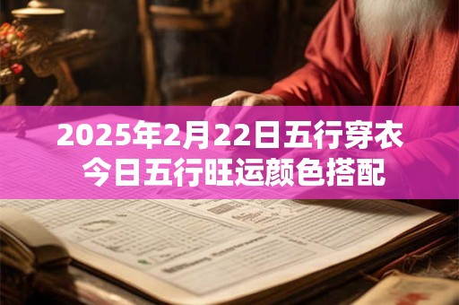 2025年2月22日五行穿衣 今日五行旺运颜色搭配 2025年2月22日五行穿衣 今日五行旺运颜色搭配