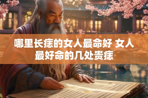 哪里长痣的女人最命好 女人最好命的几处贵痣