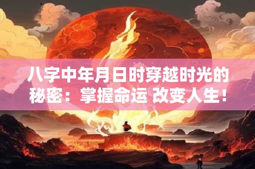 八字中年月日时穿越时光的秘密：掌握命运 改变人生！
