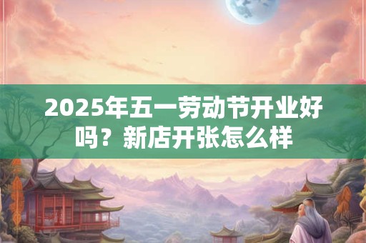 2025年五一劳动节开业好吗？新店开张怎么样