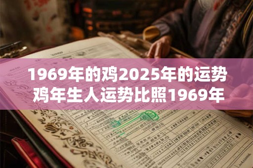 1969年的鸡2025年的运势 鸡年生人运势比照1969年预示2025年好坏如何