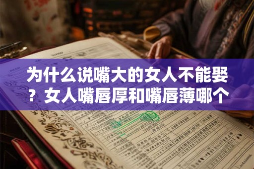 为什么说嘴大的女人不能娶?女人嘴唇厚和嘴唇薄哪个好? 为什么说嘴大的女人不能娶?女人嘴唇厚和嘴唇薄哪个好?