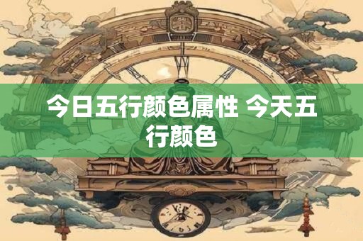 今日五行颜色属性 今天五行颜色
