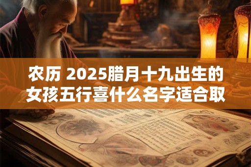 农历 2025腊月十九出生的女孩五行喜什么名字适合取什么