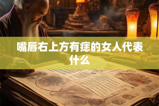 嘴唇右上方有痣的女人代表什么