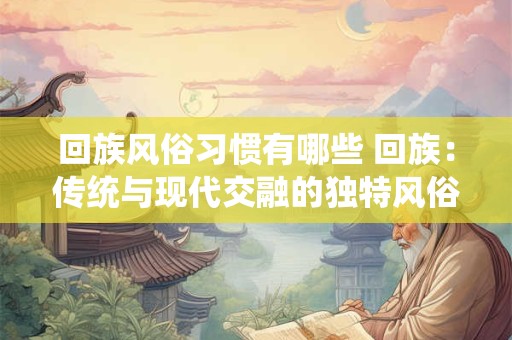 回族风俗习惯有哪些 回族：传统与现代交融的独特风俗习惯