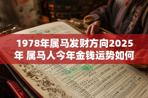 1978年属马发财方向2025年 属马人今年金钱运势如何