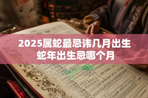 2025属蛇最忌讳几月出生 蛇年出生忌哪个月